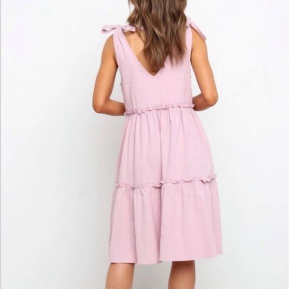 NWT Petal & Pup Erenda Lilac Sleeveless Tiered Dress - Picture 3 of 14